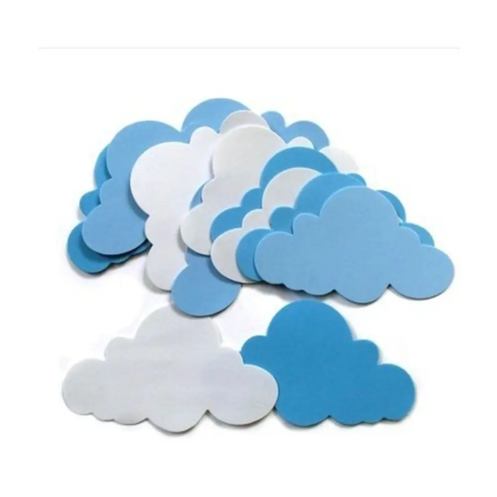 12pcs Nice Modern Wall Stickers Children's Day Decoration Crafting DIY Clouds