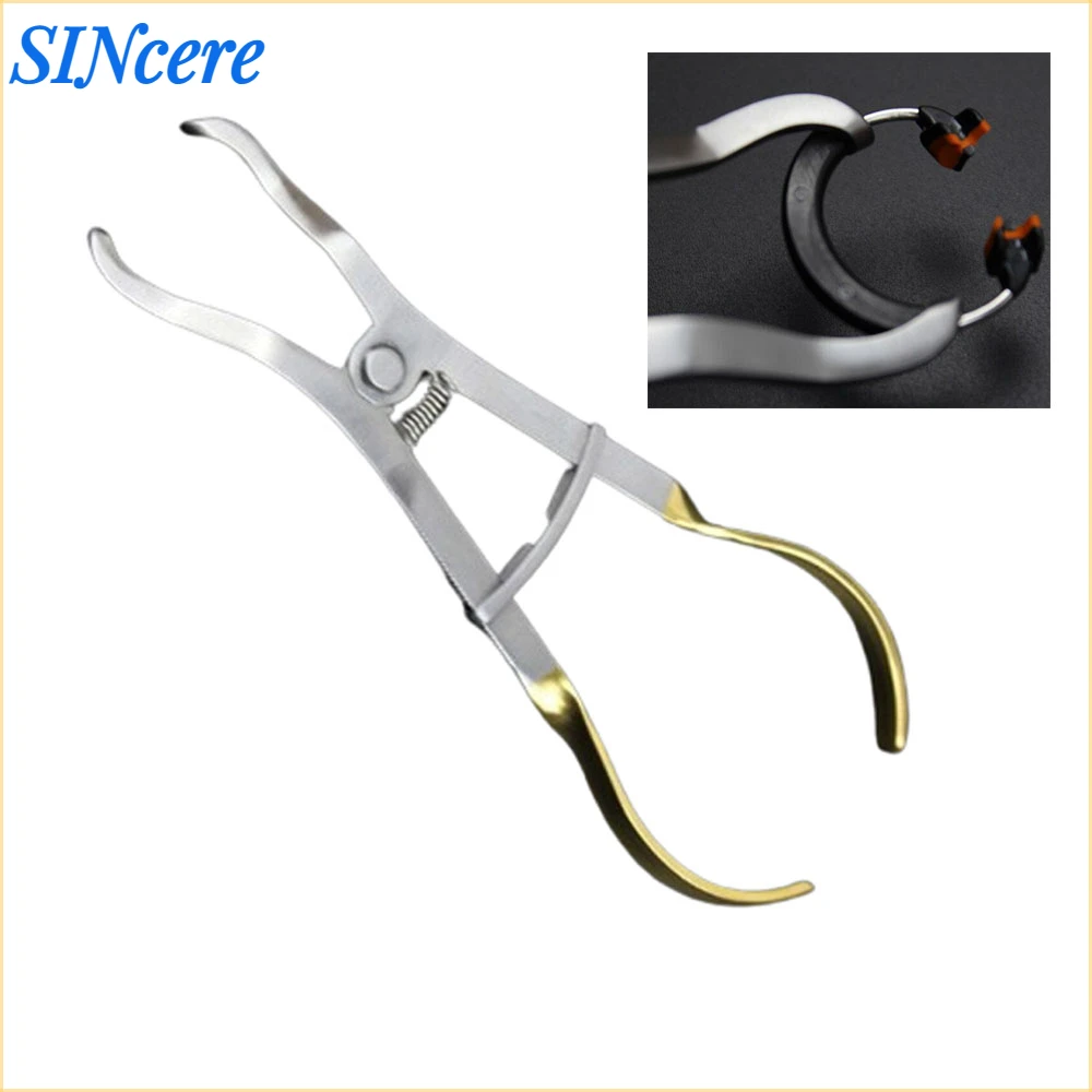 Dental Sectional Matrix Plier Metal Matrics Band Forceps Placement Resin Clamping Ring Clip Lab Dentistry Tools Stainless Steel