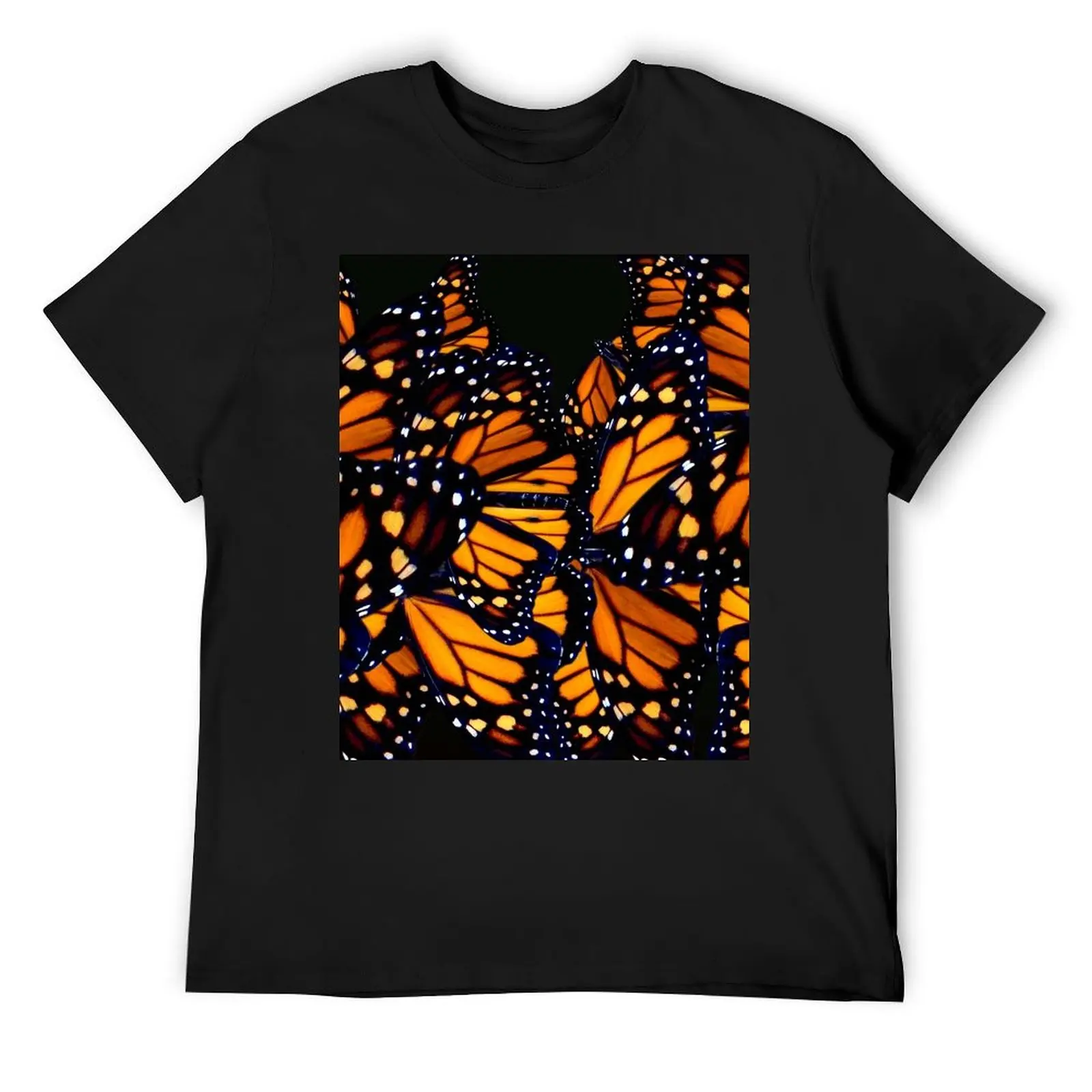 

Monarch butterfly wing pattern T-Shirt Blouse cute tops anime shirts men