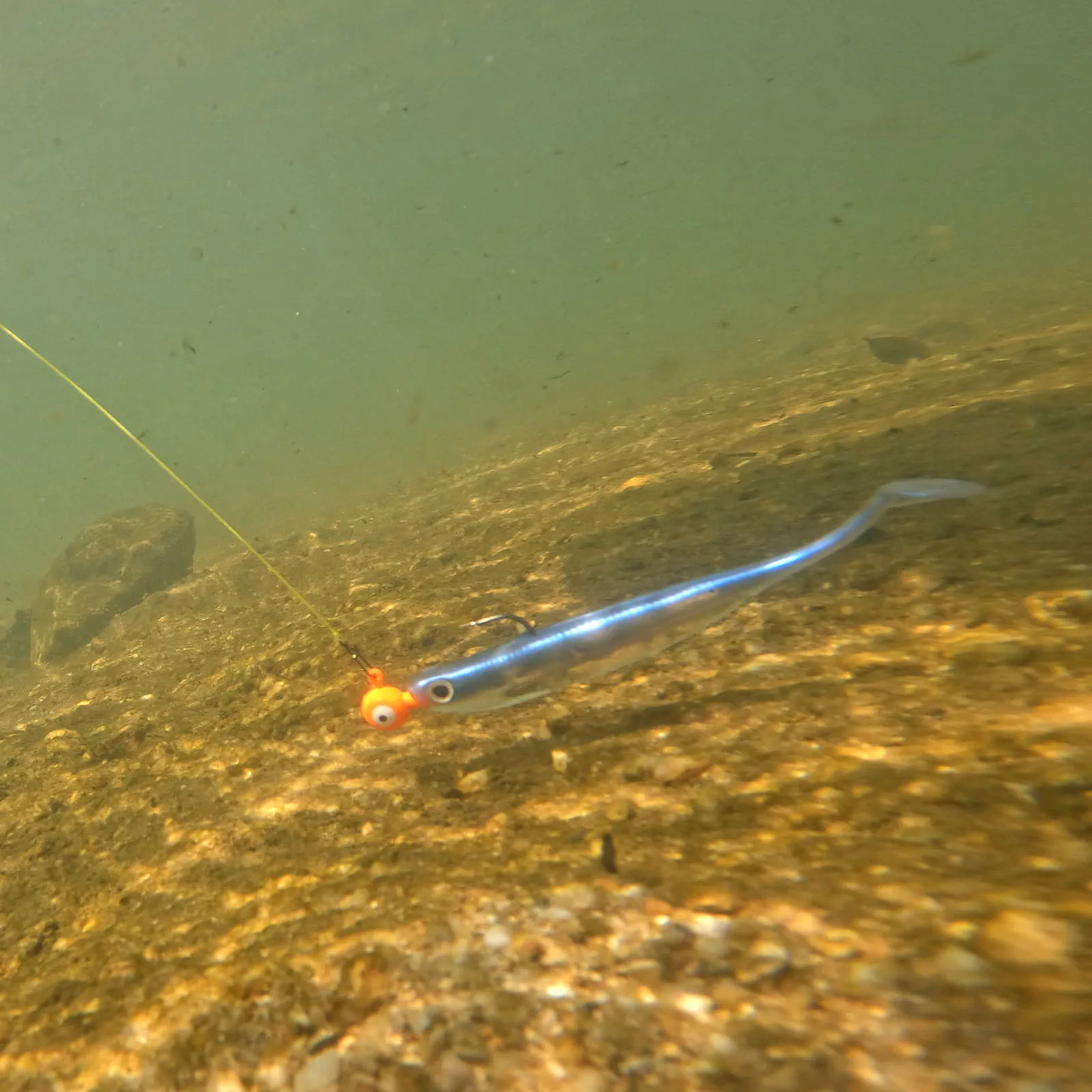5/6 Stück Weiche Plastik-Angelköder mit Paddelschwanz, 70mm-120mm Schwimmköder für Barsch-Angeln, Drop-Shot-Rig – Detail 14