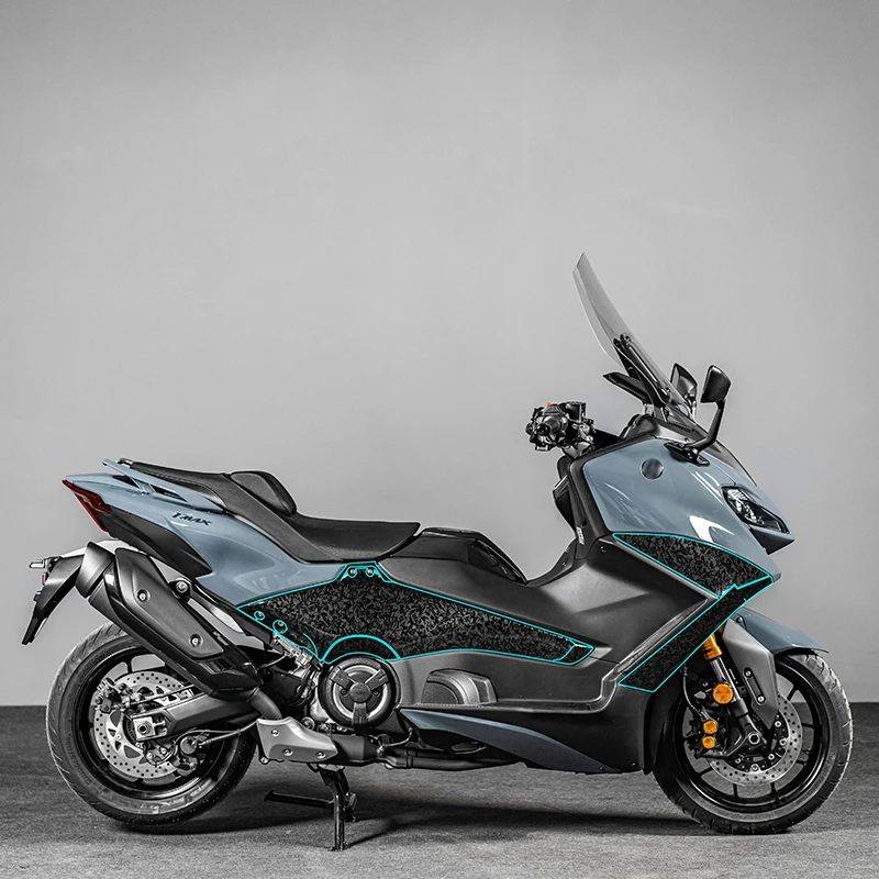 Use For YAMAHA TMAX560 2022 23 25 Years Bike Forged Carbon Fiber Sticker Kits Motorcycle Accessories Decoration Protection Refit