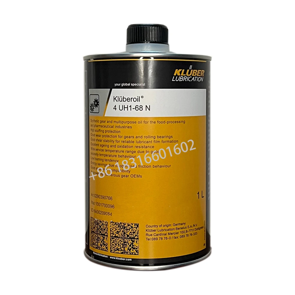 1L Kluber 4UH1-68N Lubrication Spindle Bearings Kluberoil 4UH1-68 N for the food-processing andpharmaceuticalindustries