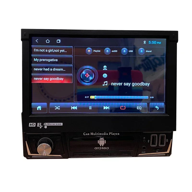 Reproductor de Dvd de Radio de coche Android de doble Din con pantalla táctil Universal reproductor de Dvd de Radio estéreo de coche de 7 pulgadas