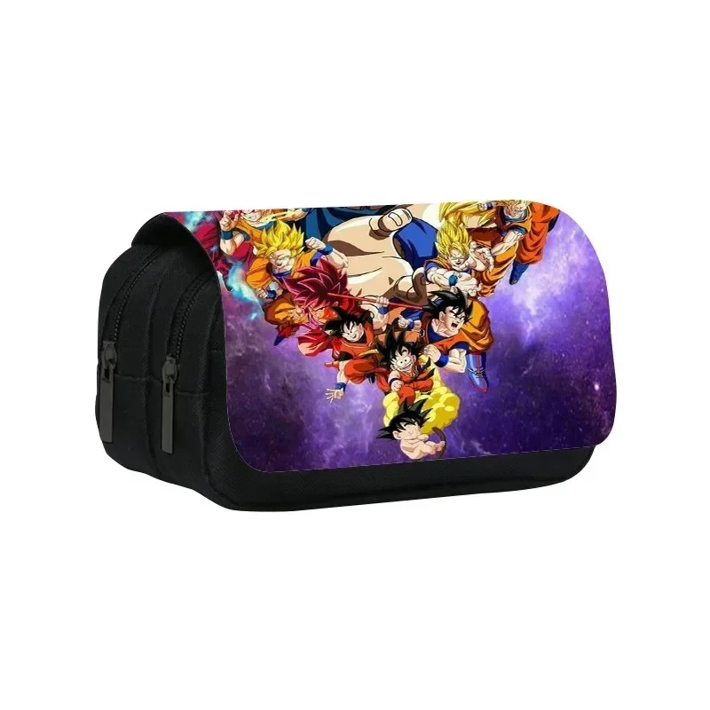 Anime Dragon Ball Son Goku Multi Layer Pencil Pouch Cratoon Pen Bag durevole cancelleria Storage Bag per studenti scuola ufficio