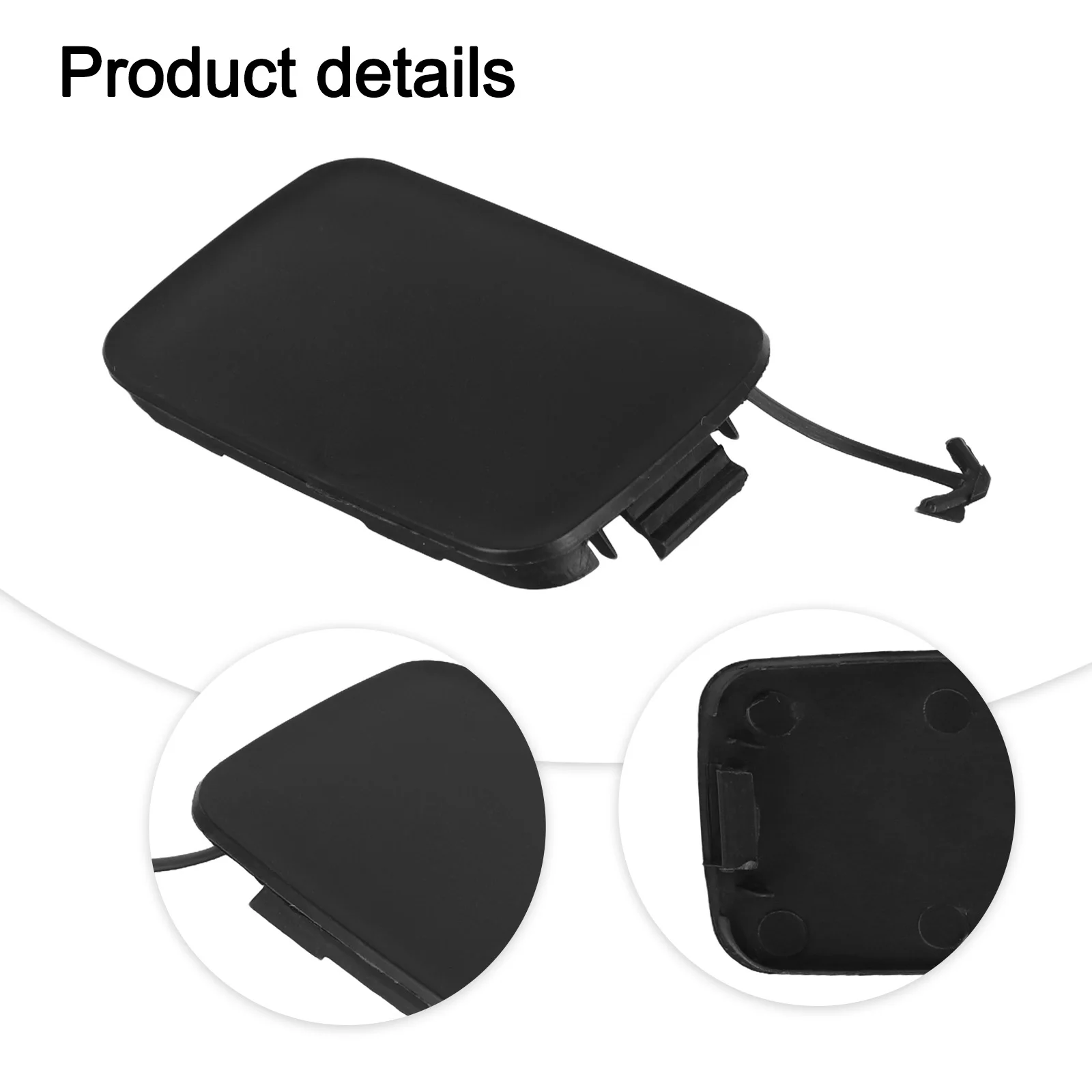 Tow Hook Cover Cap 10*5*3cm Tow Eye Bracket Plastic Material Weather Resistant Clip-on Installation Car Repair