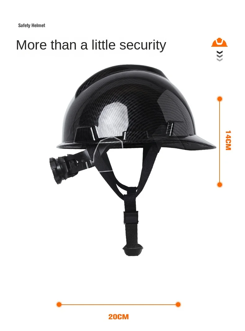 Imagem -05 - Carbon Fiber Color Trabalho Safety Helmet com Aberturas Abs Industrial Head Protection Construção Hard Hat ce En397 Padrão