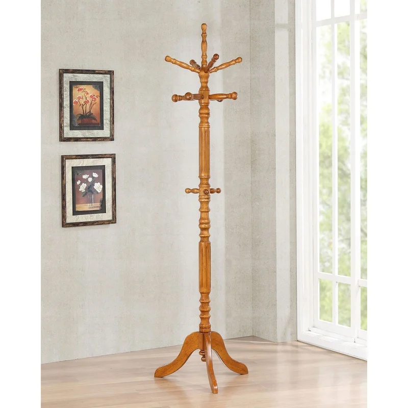 

Cosman Golden Brown 11-Hook Freestanding Coat Rack with Hangers