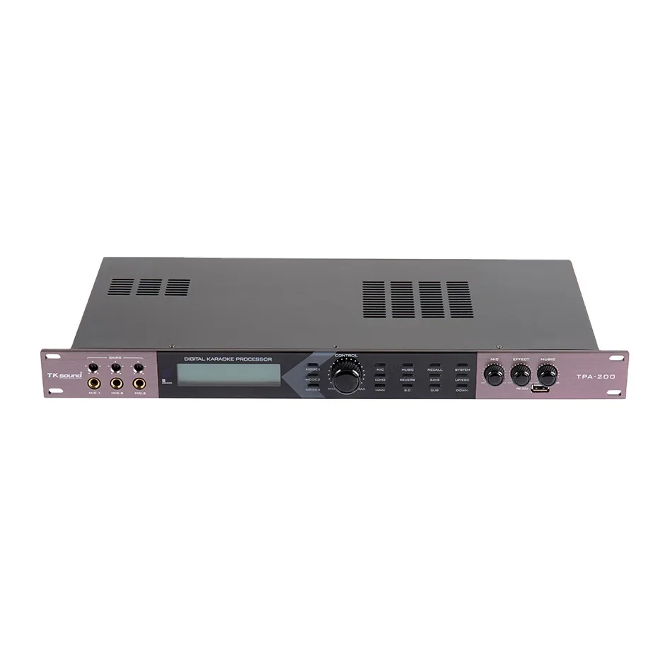 TKsound Professional Stereo Sound KTV Home Karaoke Sound System Power Amplifier Audio Processor