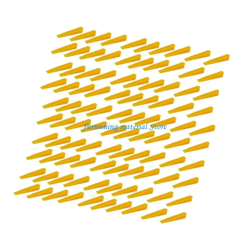 Y5GD 100Pcs Level Wedges Tile Spacers for Flooring Leveler Spacers Leveling System for Elastic Adjustment Ceramic Tile