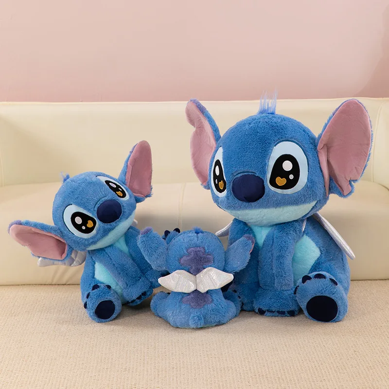 25/40/60cm Disney ange point en peluche jouet dessin animé grande oreille point poupée Lilo & point Anime grande poupée en tissu accompagnant les cadeaux de sommeil