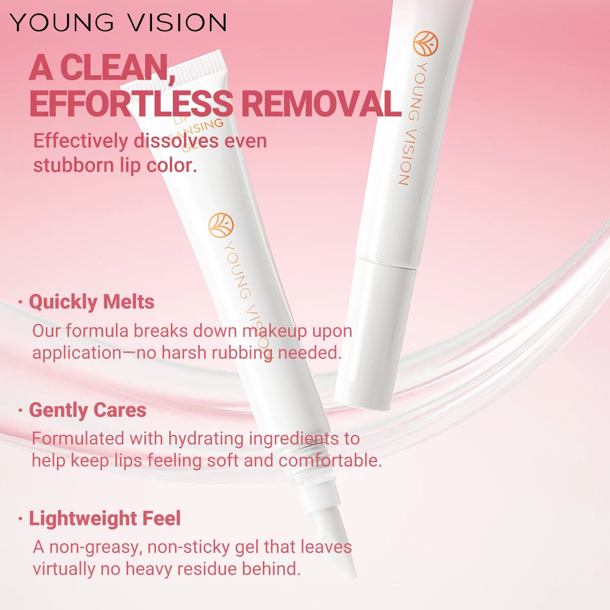 リップクレンジングジェル 唇の古い角質を優しく除去し、乾燥せずに唇を潤します ジェルタイプのリップケア