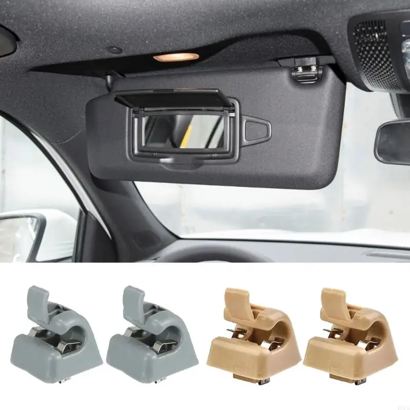Sun Visors Clip Plastic Sunshades Holder 12681000127101 for W201 W123 W124 W126 Vehicles Secure Mounting 