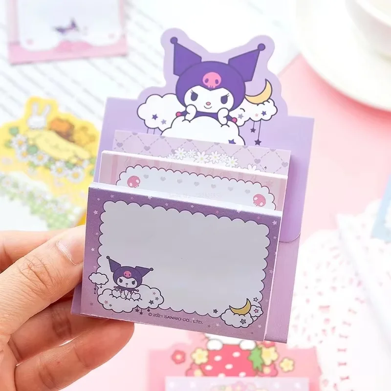 Imagem -02 - Bonito Sanrio Olá Kitty Kuromi Almofadas de Memorando Deixar um Mensagem Pastável Nota Papel Material Escolar Papelaria Atacado 1030 Peças