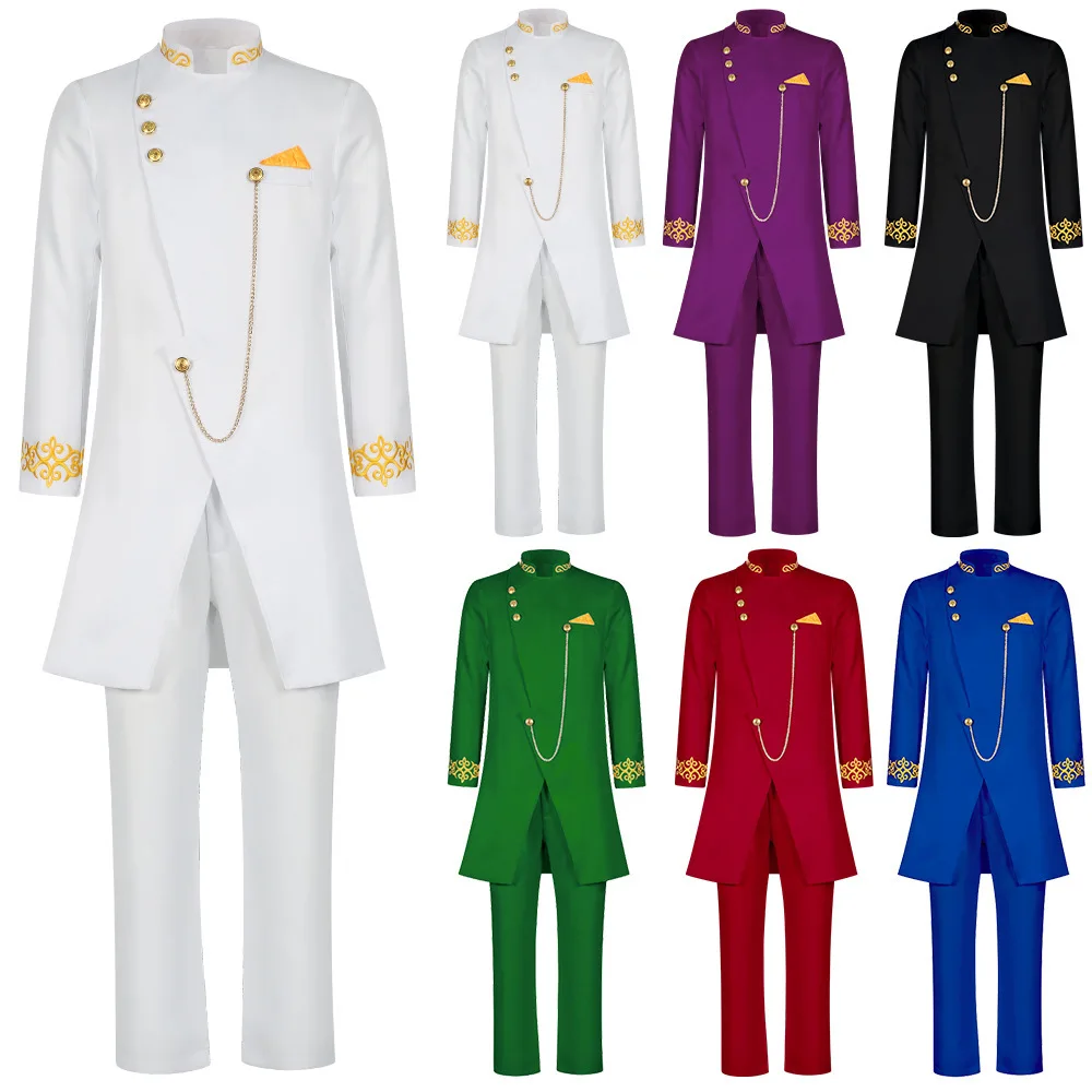 

Halloween Court Prince Costume Performance Set Cosplay Costume Medieval Retro Dress-up Costume