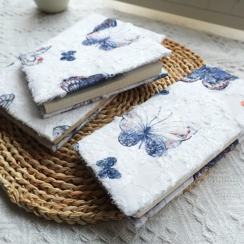 Fromthenon 1PC A5 A6 สัปดาห์เหมือนจริงผีเสื้อผ้าปกหนังสือ Planner กรณีเปลือกป้องกันอุปกรณ์เครื่องเขียนสํานักงาน