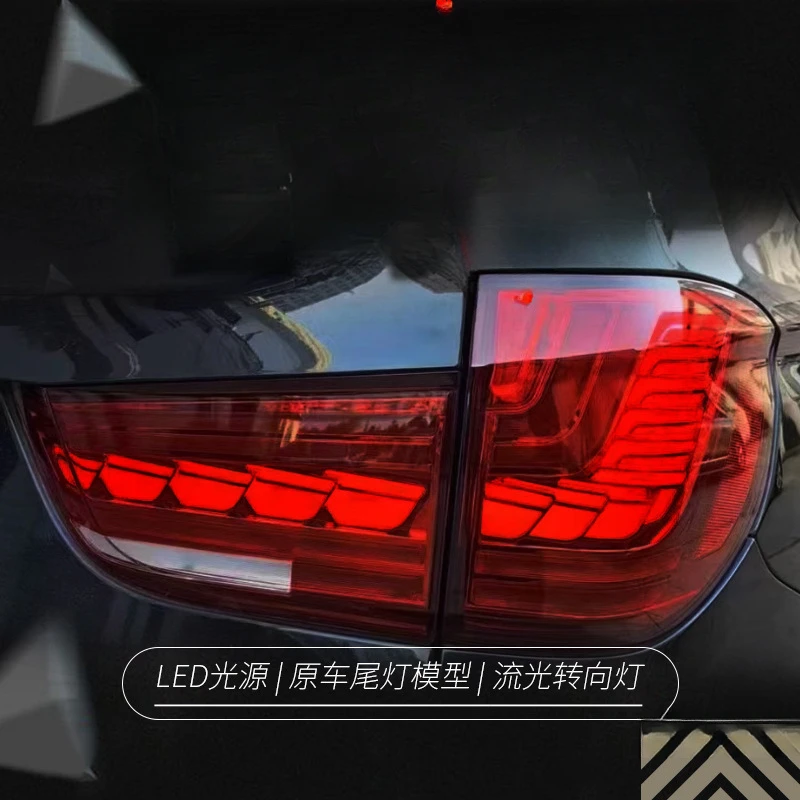 

Подходит для BMW X5 14-18: Комплект задних фонарей F15, модифицированные светодиодные ходовые огни, стоп-сигналы, динамические указатели поворота
