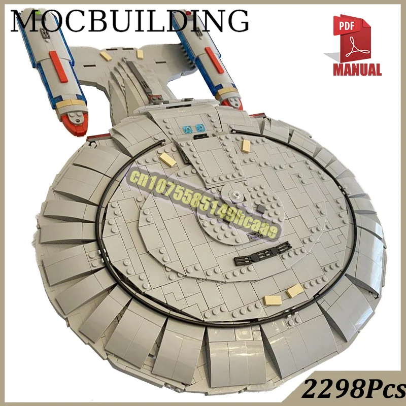 

Spaceship with Stand USS-Cerritos Blocks MOC Building Treks Bricks NCC-75567 Construction Toys Gift Christmas