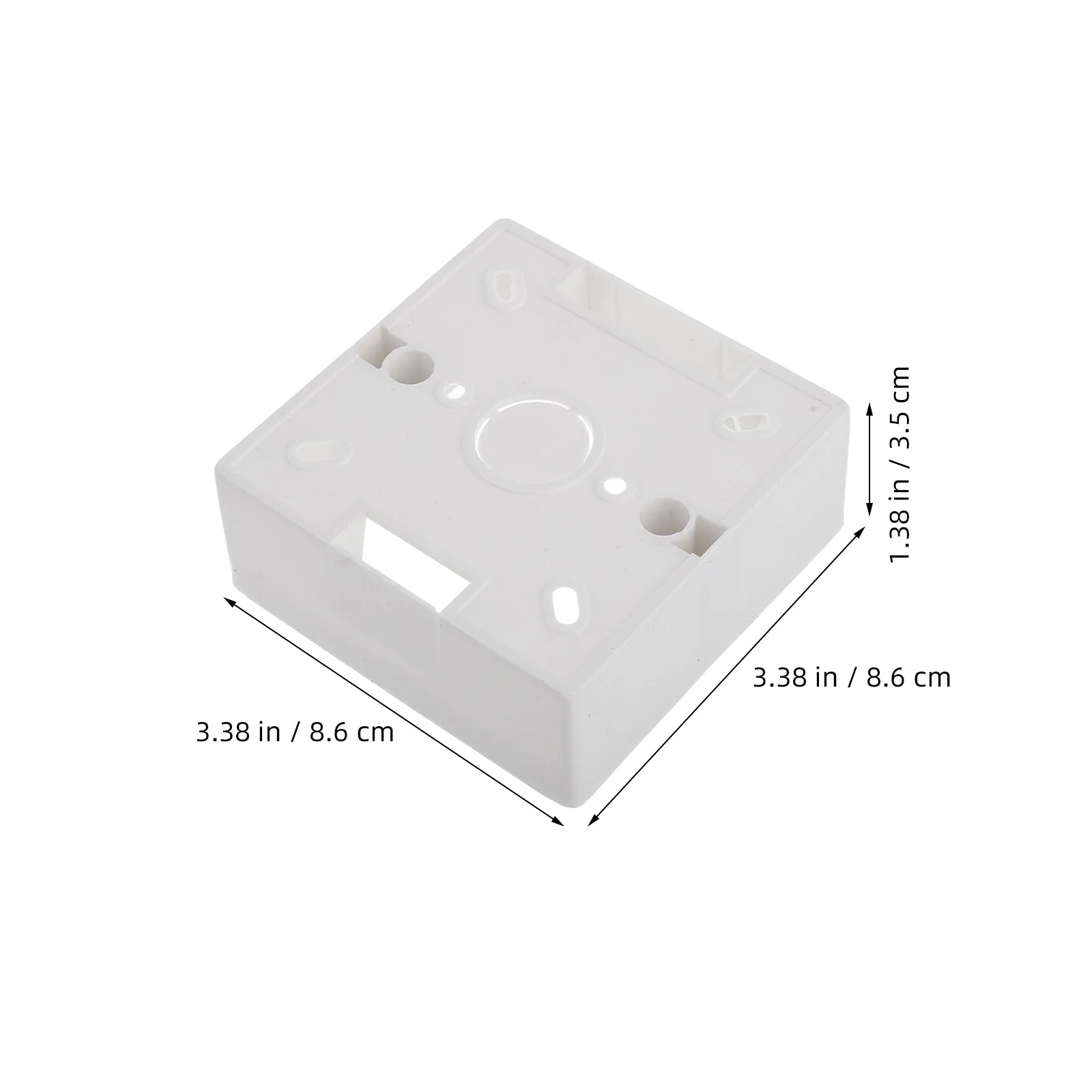 5Pcs Surface Flush Mount PVC Rv Electrical Box Large Capacity Trailer Wire Junction Box Outdoor Electrical Switch Outlet