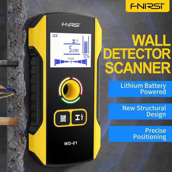 Imagem -03 - Detector de Metal Wall Inside Scanner Wood Stud Detect Decoração Ferramentas Precisas Safe Drill Hole ac Wires Finder Wd01 Sh201