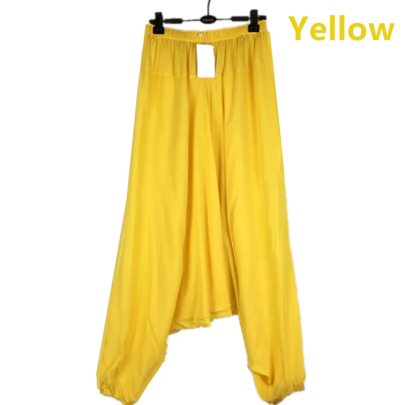 2024 Fashion women cross pants candy color soft novelty dancing pants plus size bloomers Long pants m-5xl Harem casual pants