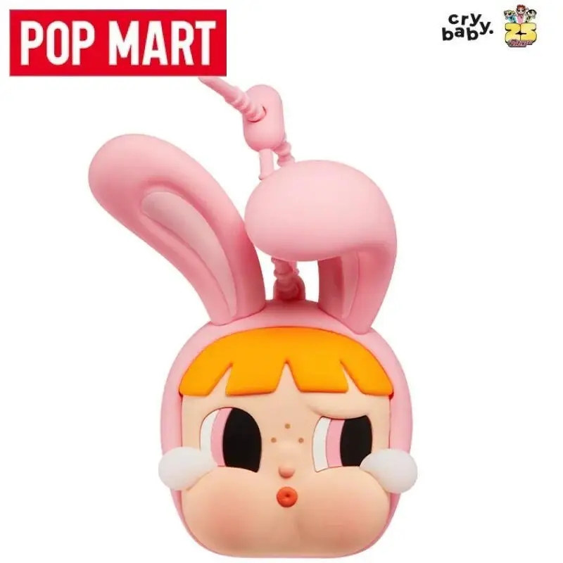 البوب مارت Crybaby X The Powerpuff الفتيات سلسلة مرآة قلادة معلقة ملحق العصرية الطرفية صندوق أعمى لعبة لطيف أنيمي الشكل
