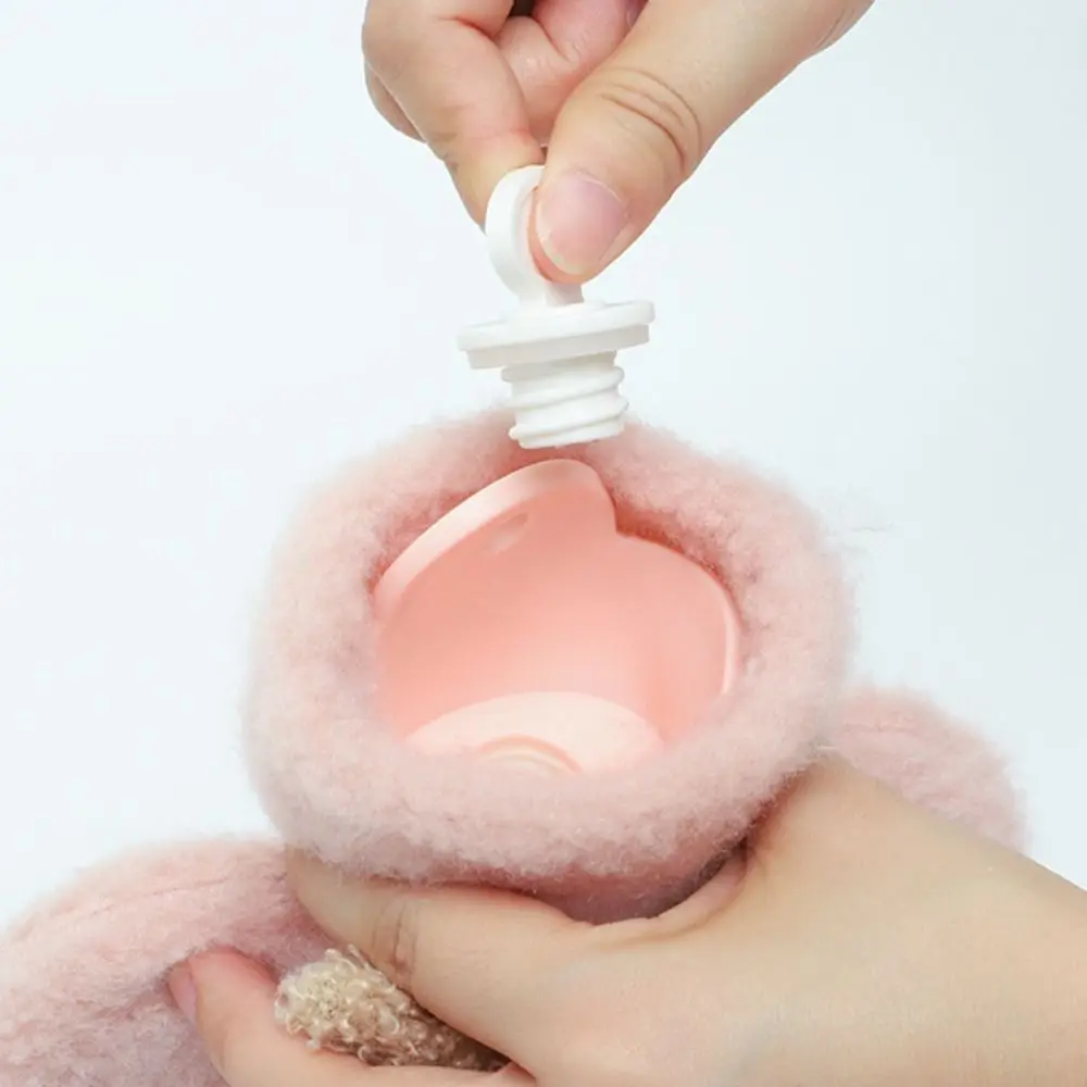 كارتون لطيف الكرتون كيس الماء الدافئ القابل للإزالة مكافحة السمط زجاجات الماء الساخن الدب الدفء أطول تدفئة اليد الهدايا