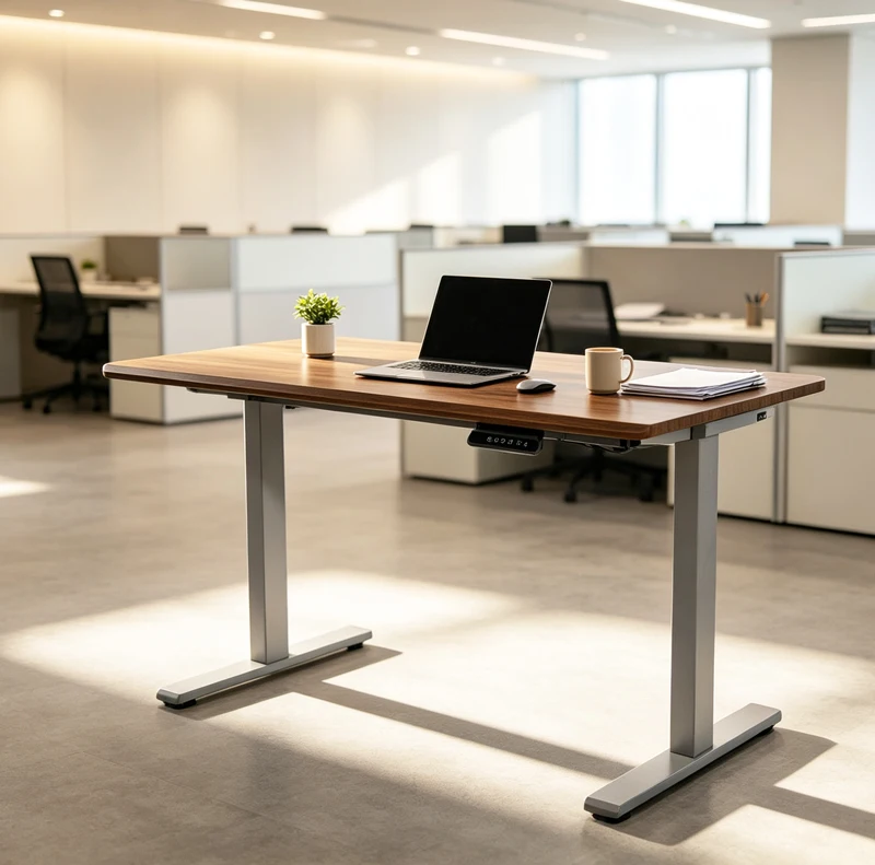 CE ETL RoHs Certified Factory Wholesale Economical Dual Motor Sit To Stand Computer Desk Electric Height Adjustable Desk Frame