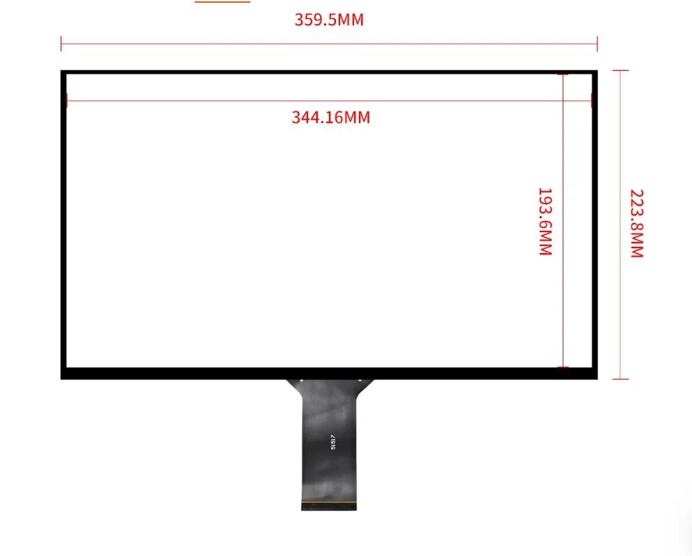 15.6-inch brand new capacitive touch screen 359.5mmx223.8mm