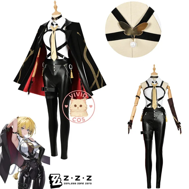 

Игра Zenless Zone Zero Evelyn Chevalier Косплей Горячий костюм для ролевых игр Аниме Одежда Пальто Брюки для женщин Love Live ComicCon Костюм