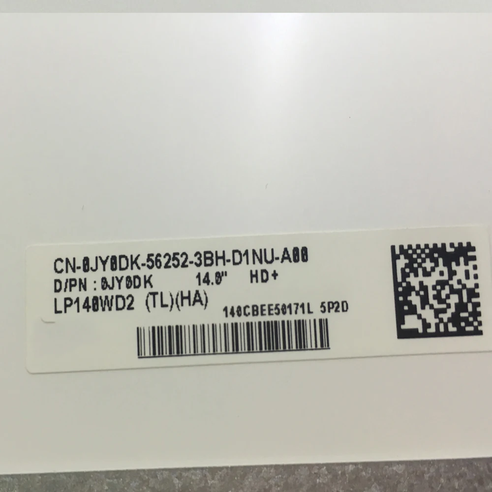 D/PN 0JY0DK LP140WD2 TLHA LP140WD2-TLHA 14.0 inch LED Display LCD Screen 14.0 inch 1600X900 TN HD 40PINS LVDS 60HZ LCD Screen - Image 3