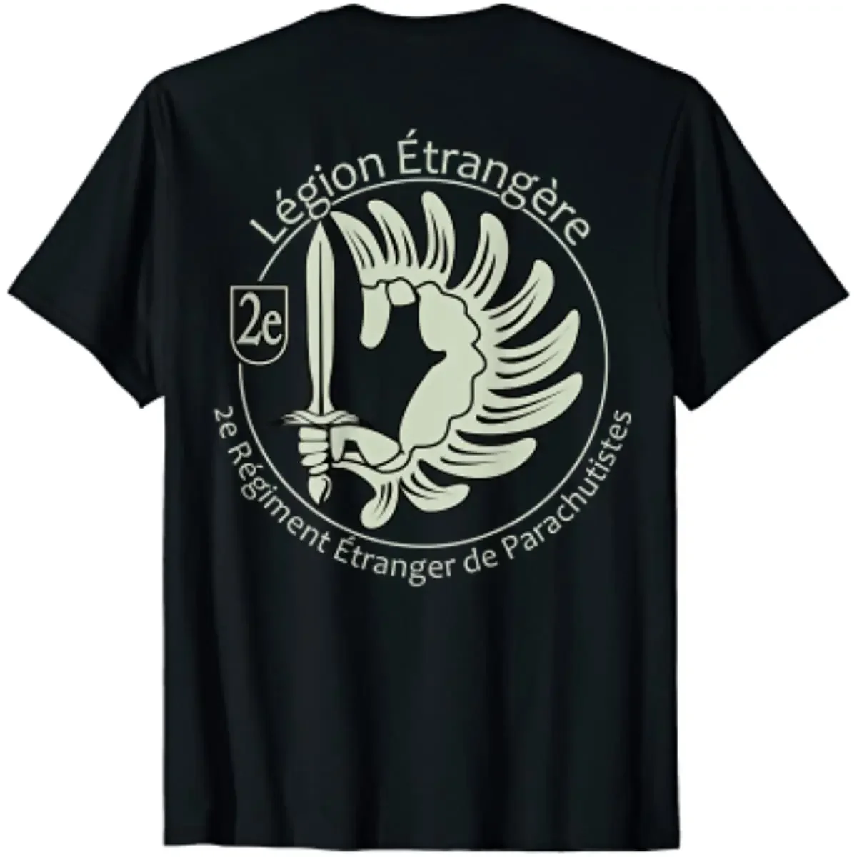 

French Legion Etrangere Parachute Foreign Airborne Men T-Shirt Short Sleeve Casual 100% Cotton O-Neck T Shirt
