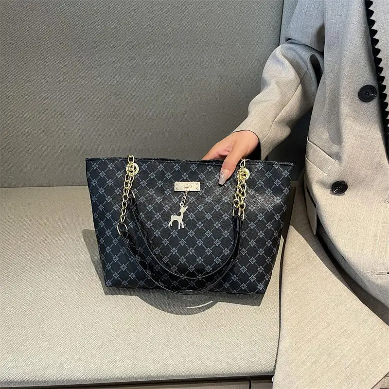 حقيبة حمل نسائية متفوقة بطباعة ريترو، حقيبة يد عصرية، حقيبة سفر عالية السعة، حقيبة لاب توب، محفظة للسيدات، هدية مثالية