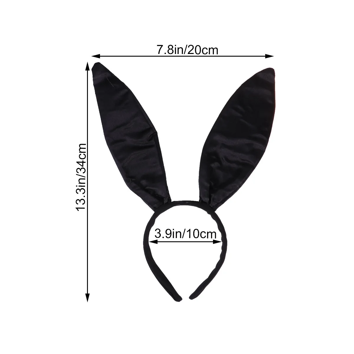 Bunny Costume Kit Soft Fabric Headband Necktie Wristband Set for Party Cosplay Rabbit Costume Kit Bunny Accessory