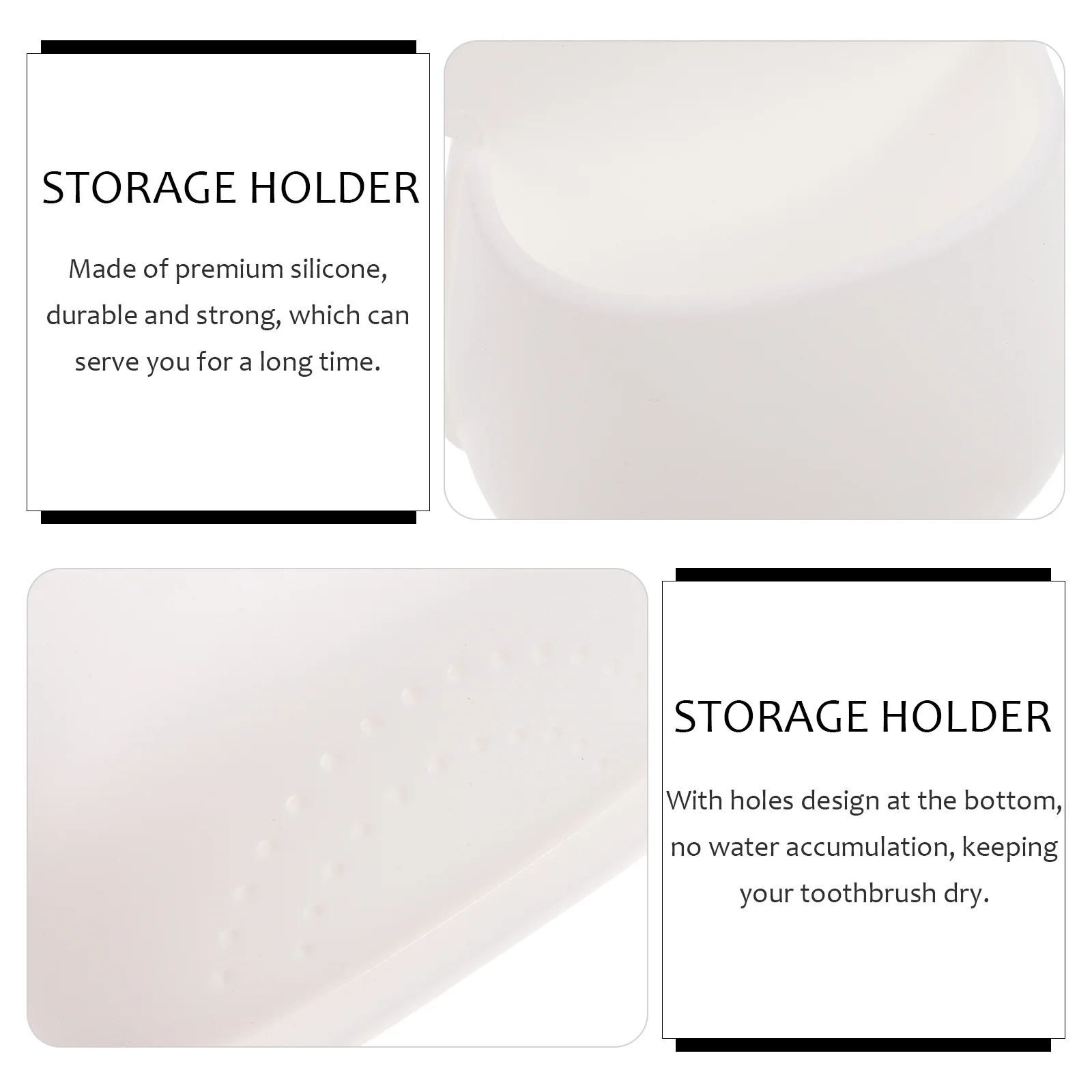 

1 шт., силиконовый держатель для хранения зубных щеток, мультяшный хаски, стеллаж для хранения без сверления, клейкая полка без перфоратора