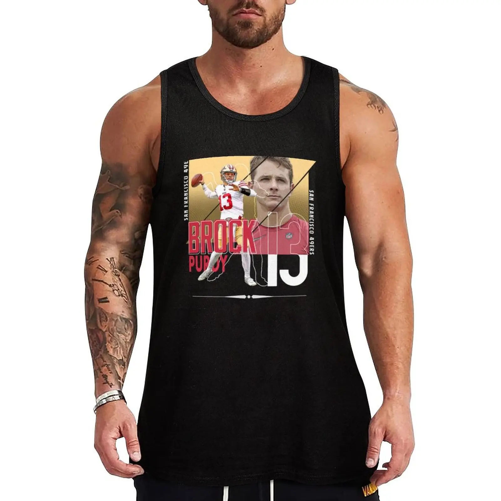 Brock Purdy 13 Tank Top Solid Color Tank Top Regular Fit Comfort Undershirt