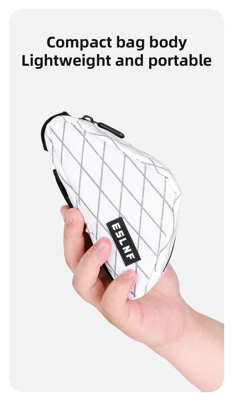 ESLNF Leichte Fahrradtasche Modische Fahrradrahmentasche MTB Rennrad Satteltasche Wasserdichte Fahrrad-Hecktasche – Detail 7