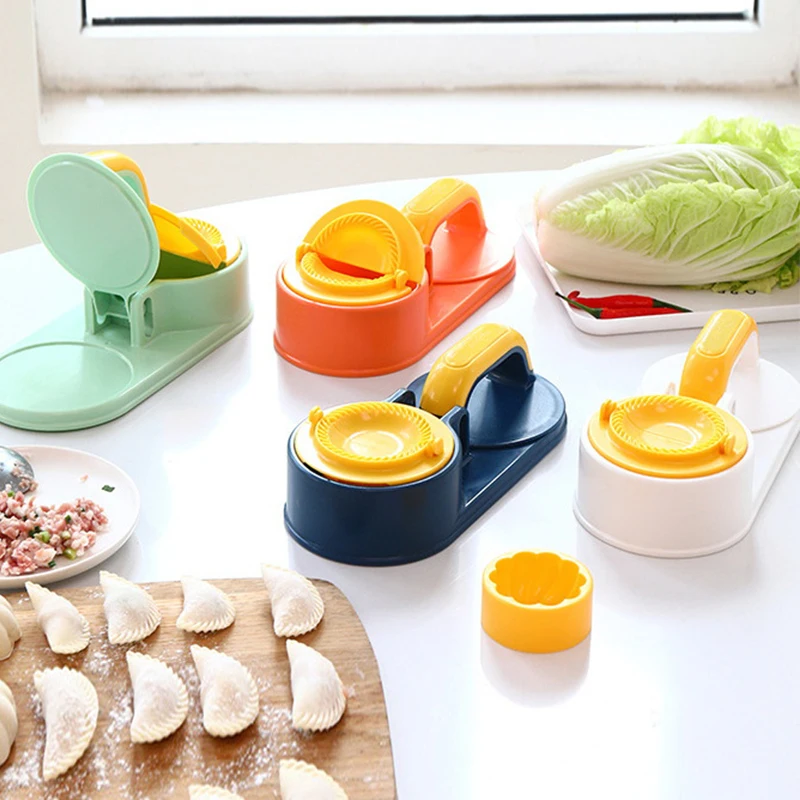 3 In 1 Kitchen Dumpling Mold Pressing Machine Manual Dough Presser Dumpling Wrappers Press Wrapper Manual DIY Dumpling Skin