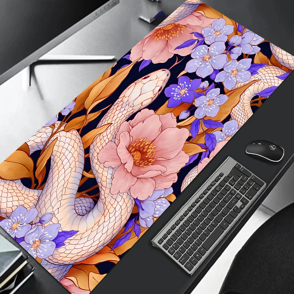 Snake Gaming Mouse Pad Office Computer Cutting Mat Extended Rug 900x400 Large Table Cushion Playmat Notebook Laptop Accessories