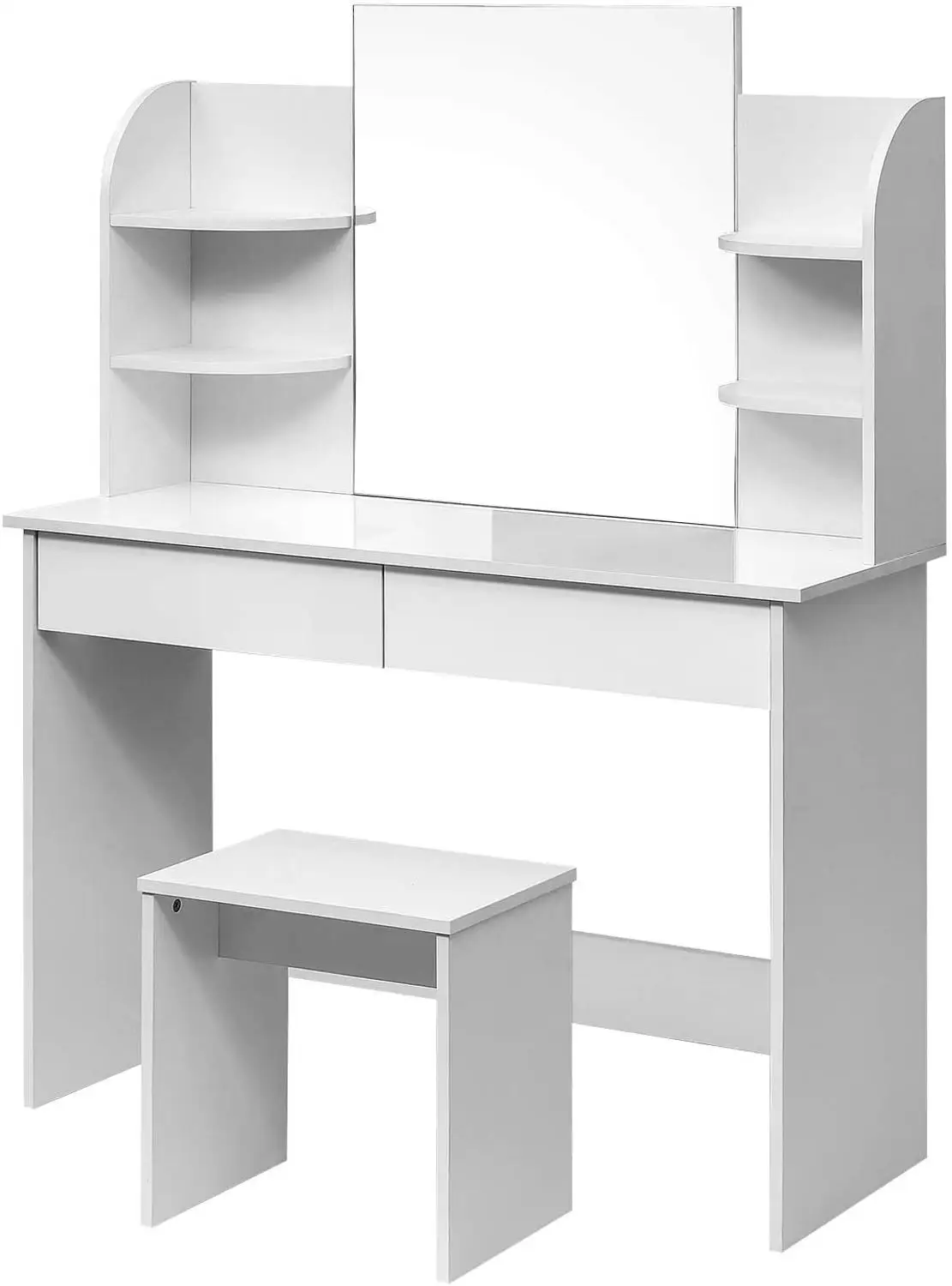 Kaptafel Bureau Met Spiegel: De Perfecte Oplossing Voor Een Gestructureerde Make-up Routine in Je Slaapkamer