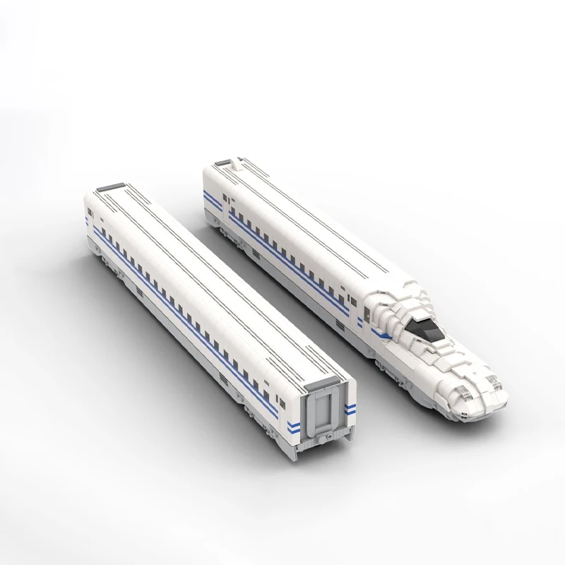 

Конструктор MOC City Railway: Модель поезда-вагона Shinkansen серии 700, игрушки для детей, рождественские подарки