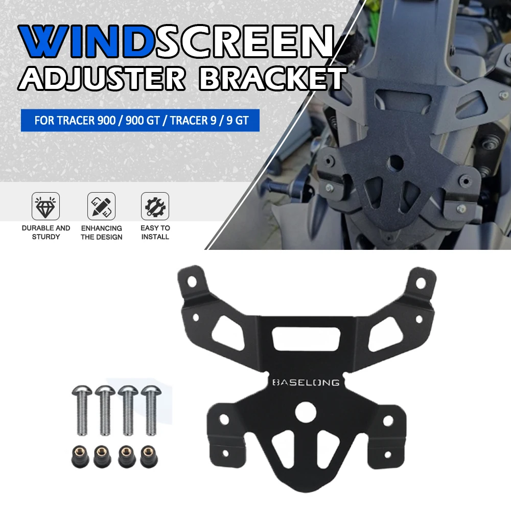 

For Yamaha Tracer 900 GT 2018-2020 Motorcycle Accessories Aluminium 30mm Riser Windshield Bracket For Tracer 9 GT+ 2023-2025