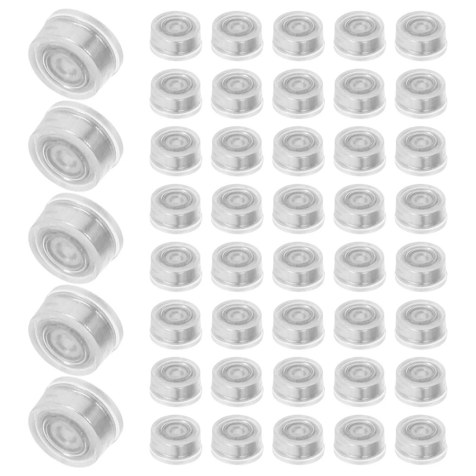 

100pcs Rotating Bearing Base Mini Rotary Ball Bearings For Crafts Transparent Spinning Diy Windmill Accessories - 360° Swivel