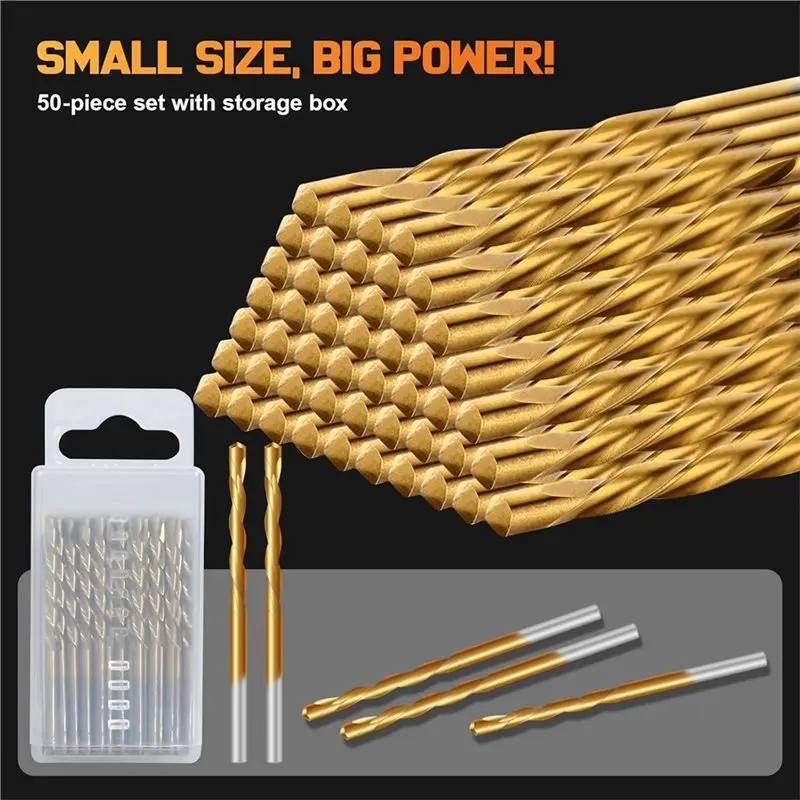 A36T-Da utilizzare con seghe a spirale e utensili elettrici 50 punte per router per cartongesso HSS da 1/8 di pollice, punte da taglio con punto guida