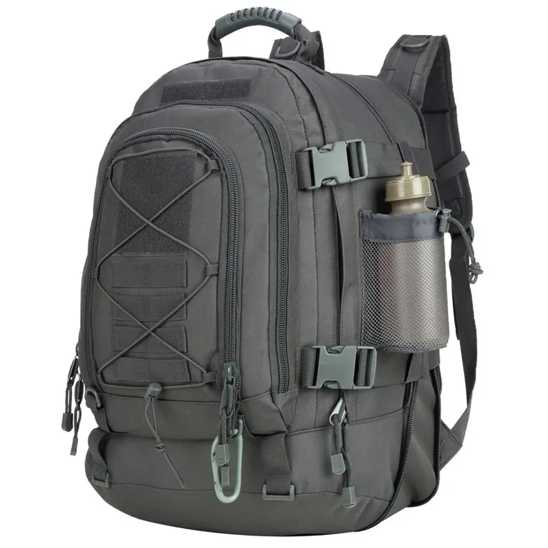 Mochila táctica de gran capacidad para hombre, morral Molle de 65L, impermeable, para escalada, viajes, Camping y senderismo