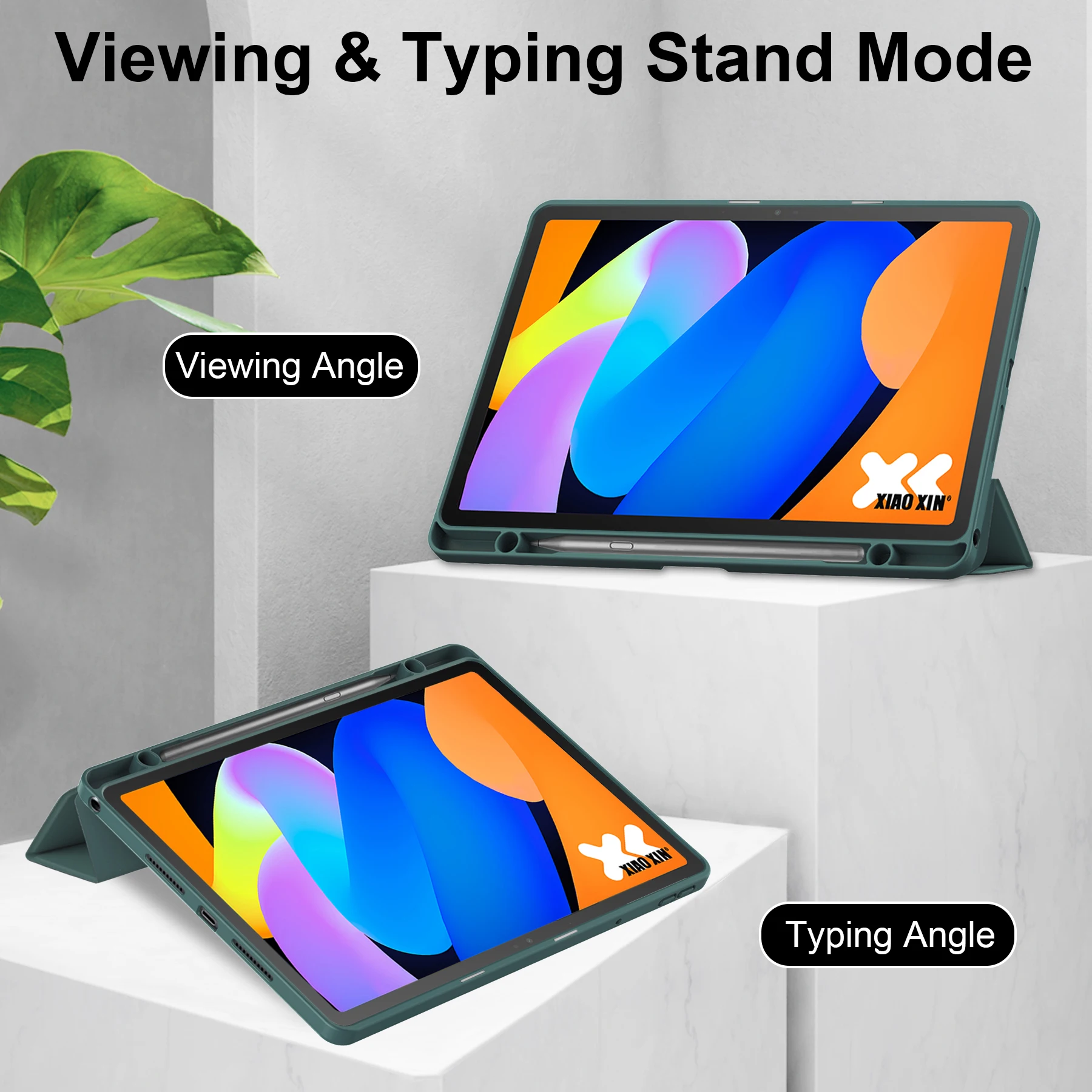 For Lenovo Tab K11 Gen 2 / Idea Tab / Xiaoxin Pad 11 2025 Case Clear Acrylic Leather Tablet Cover Support Auto Sleep  /  Wake -