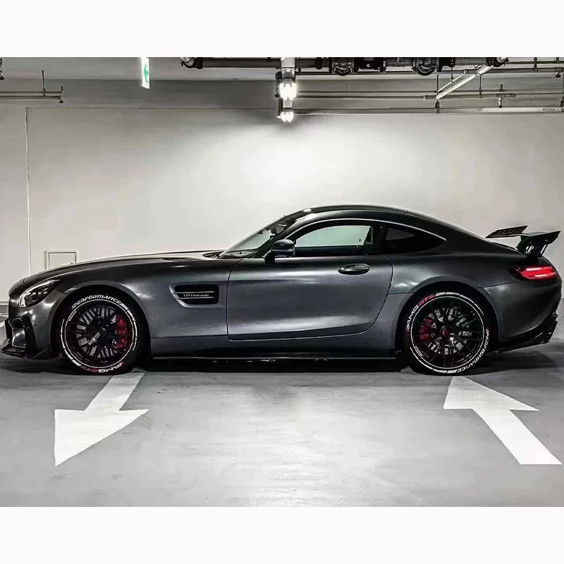 Suitable for 15-17 Benz Gt Gts Gtc Bumper Rear Diffuser Front Lip Side Skirts High Quality Carbon Fiber Body Kit