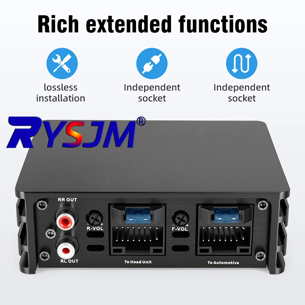 Class AB 4*60W Car Power Amplifier Non-Destructive Installation DSP Car Audio Speaker For Android Large Screen Dedicated Amp