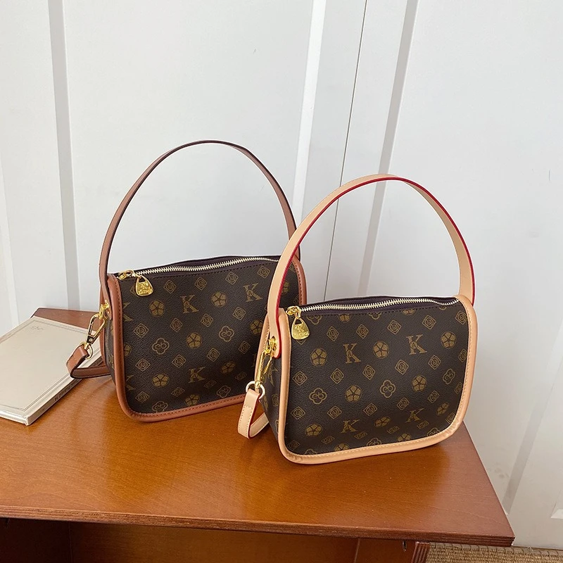 

2026 New Women Monogram Tote Bag, Spacious Adjustable Shoulder Bag, Elegant Top Handle Work Purse, Versatile for Daily Commute