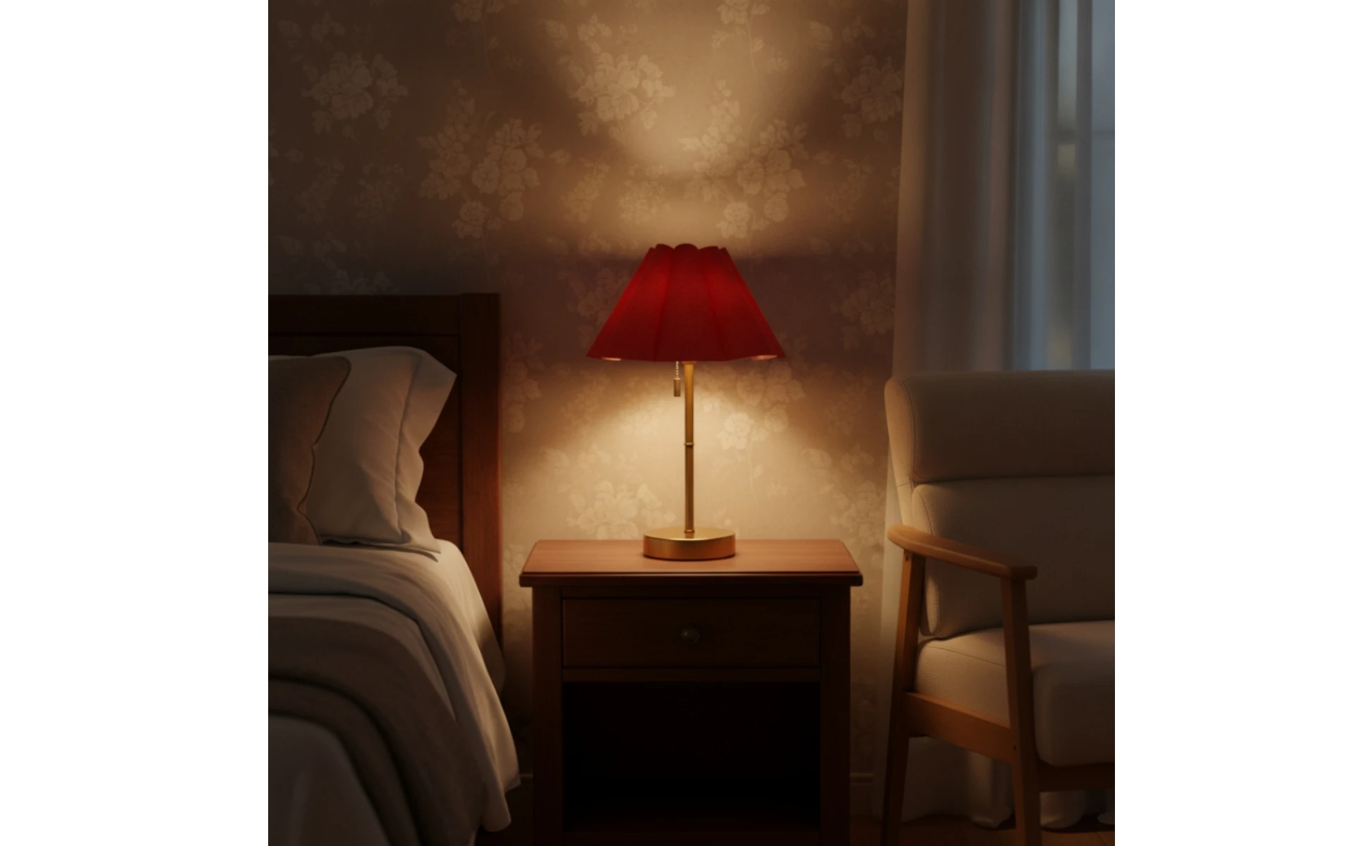 Table Lamp with Pleated Shade Compact Rechargeable Table Lamp Warm Glare-Glare-Reducing for Readers, Nightstand, Bedroom Table Lamp with Pleated Shade Compact Rechargeable Table Lamp Warm Glare-Glare-Reducing for Readers, Nightstand, Bedroom