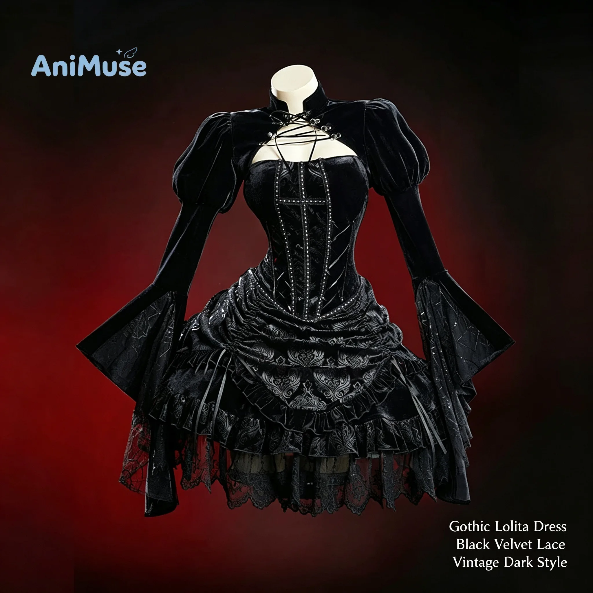 Anime Cosplay Lolita - Оригинальное готическое платье в стиле Лолита